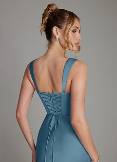 Azazie Agustina Bridesmaid Dresses Bermuda Mermaid Corset Stretch Satin Dress image6