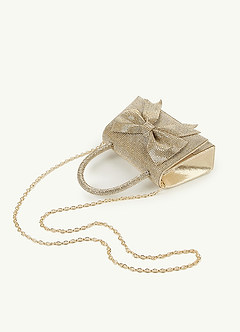 front Rhinestone Embellished Bow Handbag