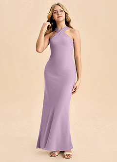 Azazie Doretta Junior Klä av Tubklänning i Chiffong Plisserad image3