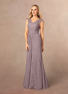 Azazie Jovie Kleider für die Brautmutter A-Linie Spitze Kleid Dämmerung image2