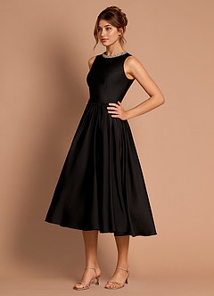 Livia Black Midi Dress image5
