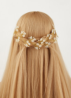 front Baby's Breath Headpiece