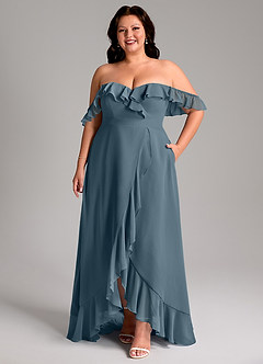 Azazie Lyra Bridesmaid Dresses Twilight A-Line Chiffon Convertible Dress image11