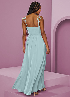 Barbie ♥ Azazie Bridesmaid Dresses Mist A-Line Pleated Chiffon Dress image14