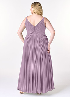 Azazie Raychelle Bridesmaid Dresses Wisteria A-Line V-Neck Chiffon Dress image8