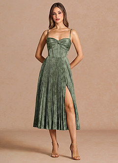 Vesper Sage Blue Midi Dress image3