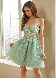 Syloria Green Mini Dress image3