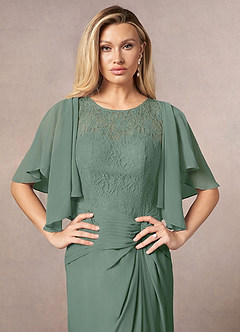 front Azazie liebenswürdiger Chiffon-Wrap