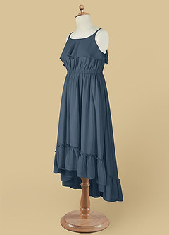 Azazie Karmen Flower Girl Dresses Neptune A-Line Ruched Chiffon Dress image11