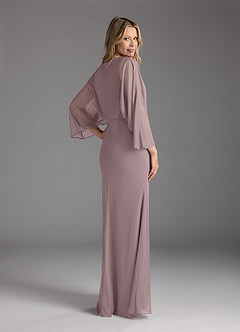 Azazie Ysabella Abiti per la Madre della Sposa Abito Sirena in Maglia Plissettato Dusk image4