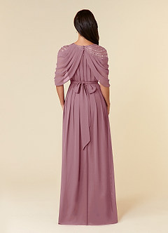 Azazie Olena Mother of the Bride Dresses Vintage Mauve A-Line Sequins Chiffon Dress image2
