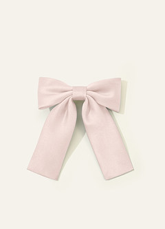 front Girls Matte Satin Bow Hair Clip
