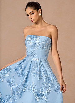 Evangeline Maxi Klänning Himmelsblå image6