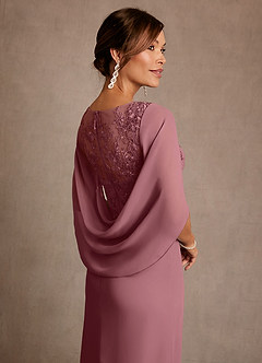 Azazie Santa Clara Mother of the Bride Dresses Desert Rose A-Line Lace Dress image7