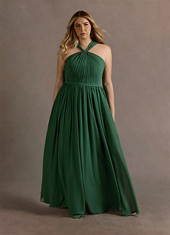 Blanca Emerald Green Halter Maxi Dress image9