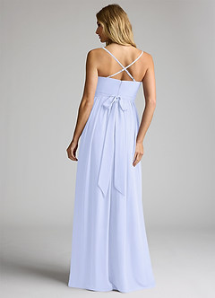 Azazie Llana Maternity Bridesmaid Dresses A-Line Chiffon Floor-Length Dress image2