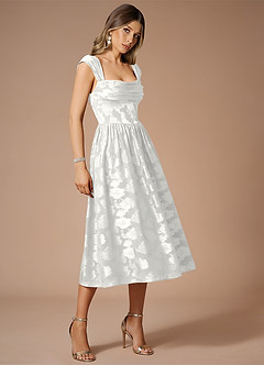 Robe Mi-Longue Blanc Dana image4