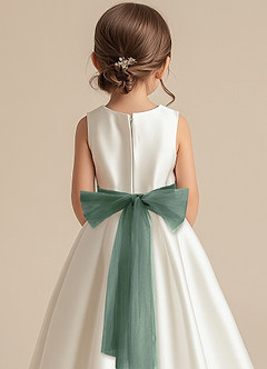 front Ceinture en tulle de couleur assortie avec nœud