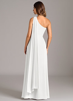 Azazie Tella Suknie dla druhen Linia A Jedno ramię Szyfon Do ziemi Sukienka image6