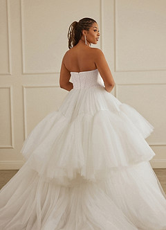 Christian Siriano Bridal for Azazie 2007 Wedding Dresses Diamond White Ball-Gown Sequins Tulle Dress image18