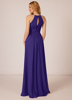 Azazie Bonnie Bridesmaid Dresses Regency A-Line Keyhole Ruched Chiffon Dress image5