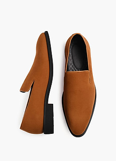 front Men's Suede Slip-On Loafers