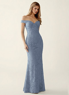 Golengy Pó Azul Vestido de baile Jacquard image3