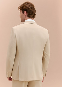 front William Tan Comfort Blend Suit Jacket