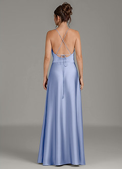 Azazie Eris Robes de demoiselle d'honneur Robe Trapèze en Satin extensible Plissée Eis image6