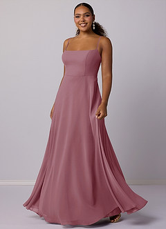 Barbie ♥ Azazie Bridesmaid Dresses Vintage Mauve A-Line Chiffon Dress image5