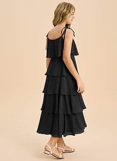 Azazie Shortcake Junior Klä av A-Line i Chiffong Rosett image7