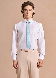 front Floral Burnout Skinny Tie