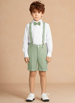 front Finn Dusty Sage Boy 4-Piece Shorts Suit