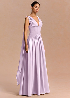 Vestido Lila Esmerilada Largo Eluney image4
