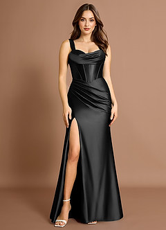 Thea Negro Vestido largo image3