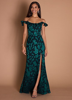Maxi jurk Carly Teal Green image9