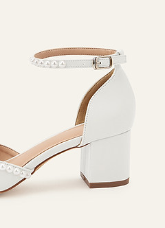 front Spitz zulaufende Pumps mit mittelhohem Absatz, geschlossene Zehenpartie, Hochzeitsschuhe
