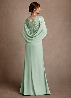 Azazie Santa Clara Mother of the Bride Dresses Agave A-Line Lace Dress image2