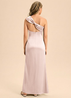 Azazie Eulalie Junior Klä av Sjöjungfru i Stretch Satin Rosett image1