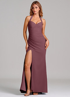 Azazie Emeria Suknie dla druhen Syrena Dekolt w kształcie serca Szyfon Do ziemi Sukienka image4