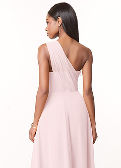 Azazie Ashley Abiti da Damigella Abito A-Line in Chiffon Increspato Rosa Rossore image3