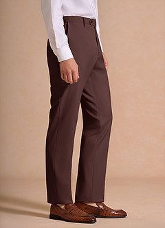 front James Espresso Structured Stretch Dress Pants