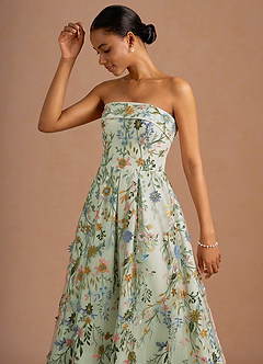 Evangeline Light Green Maxi Dress image5