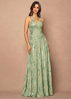 Maxi jurk Josee Licht Groen image1