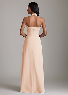 Azazie Clarisa Bridesmaid Dresses English Rose A-Line Pleated Chiffon Dress image2