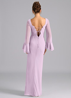 Azazie Leone Robes de demoiselle d'honneur Robe Sirène en Mousseline de soie Corset Frostiges Flieder image6