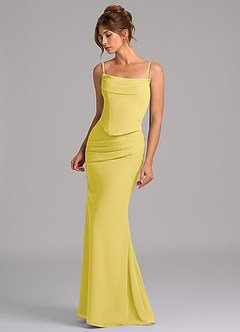 Azazie Sorrel Suknie dla druhen Syrena Gorset Szyfon Do ziemi Sukienka image6