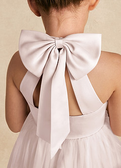 Azazie Bev Flower Girl Dresses Rose Petal A-Line Convertible Tulle Dress image5