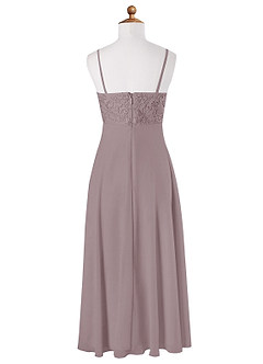 Azazie Sonya Junior Dusk A-Line Lace Chiffon Dress image6