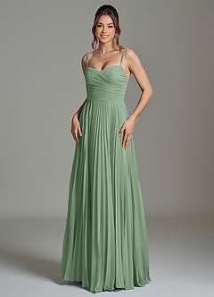 Azazie Catie Suknie dla druhen Linia A Dekolt w kształcie serca Szyfon Do ziemi Sukienka image1